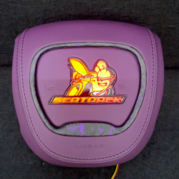 Scatpack Bee RGB LED Custom Airbag Cover - AutoLEDTech.com