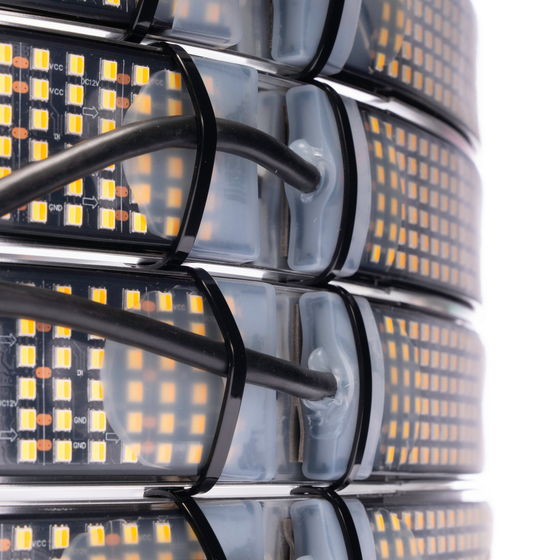 6 or 12 Row Scanning + Turn White LED Wheel Ring Lights Kit