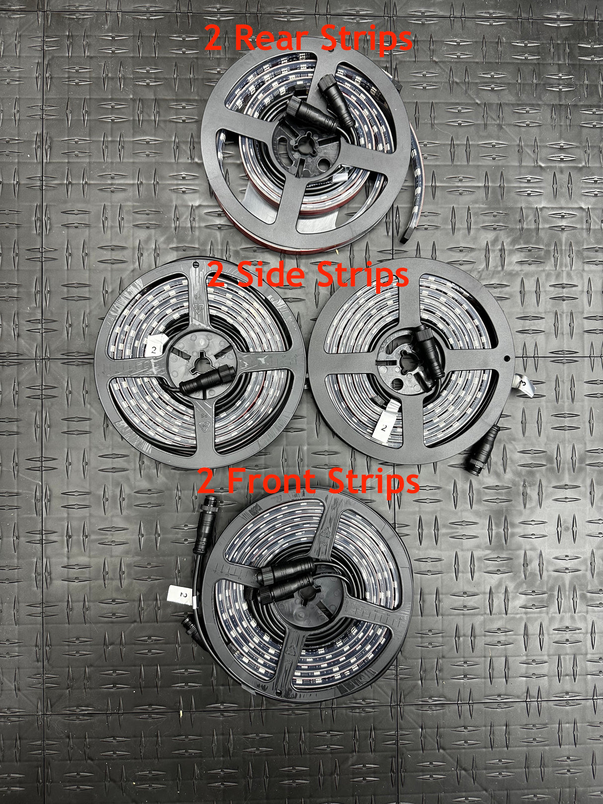 CUSTOM LENGTH 6-Piece Flexible Flow Series LED Underbody Lights Kit - AutoLEDTech.com