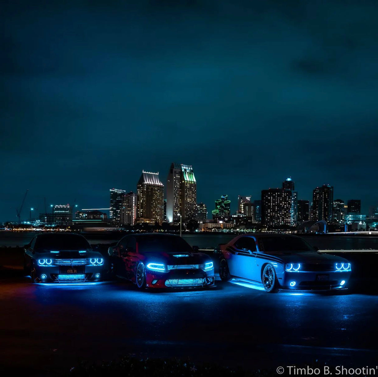 2015-2023 Dodge Challenger ULTIMATE 6-Piece Flow Series LED Underbody Lights Kit