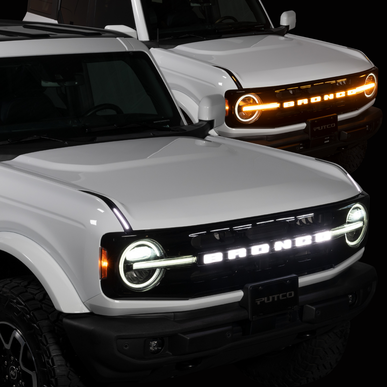 2021-2026+ Ford Bronco Illuminated LED Grill Emblem Logo - ANIMATED STARTUP