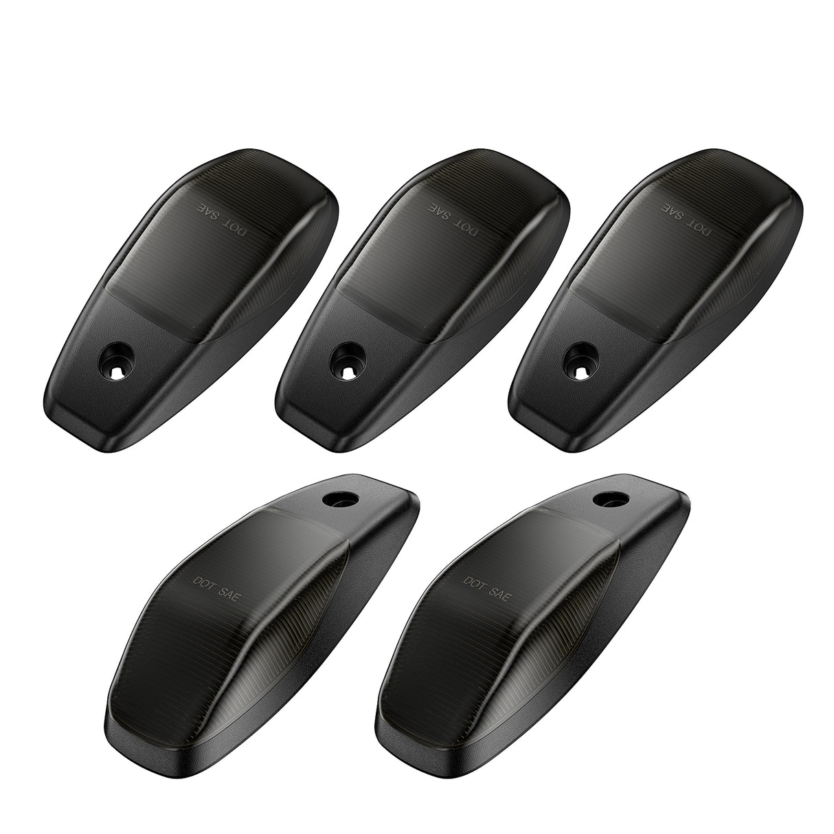 2019-2026 Ram HD Clear Smoked White Amber LED Roof Cab Lights - AutoLEDTech.com