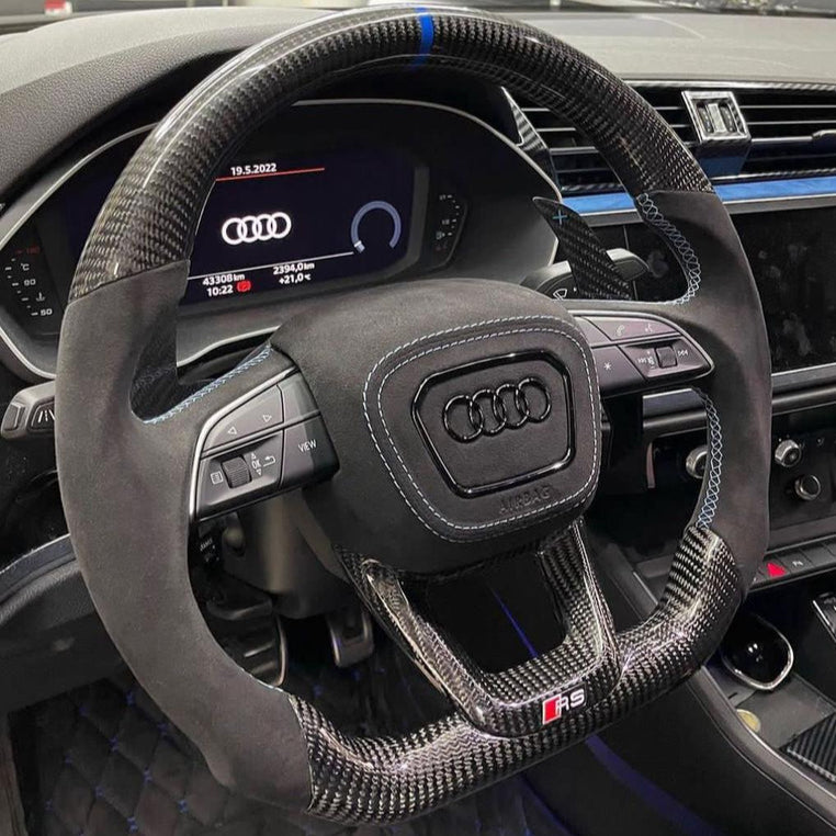 2015-2026+ Audi Q3/Q5/Q7/Q8 Custom Carbon Fiber Steering Wheel