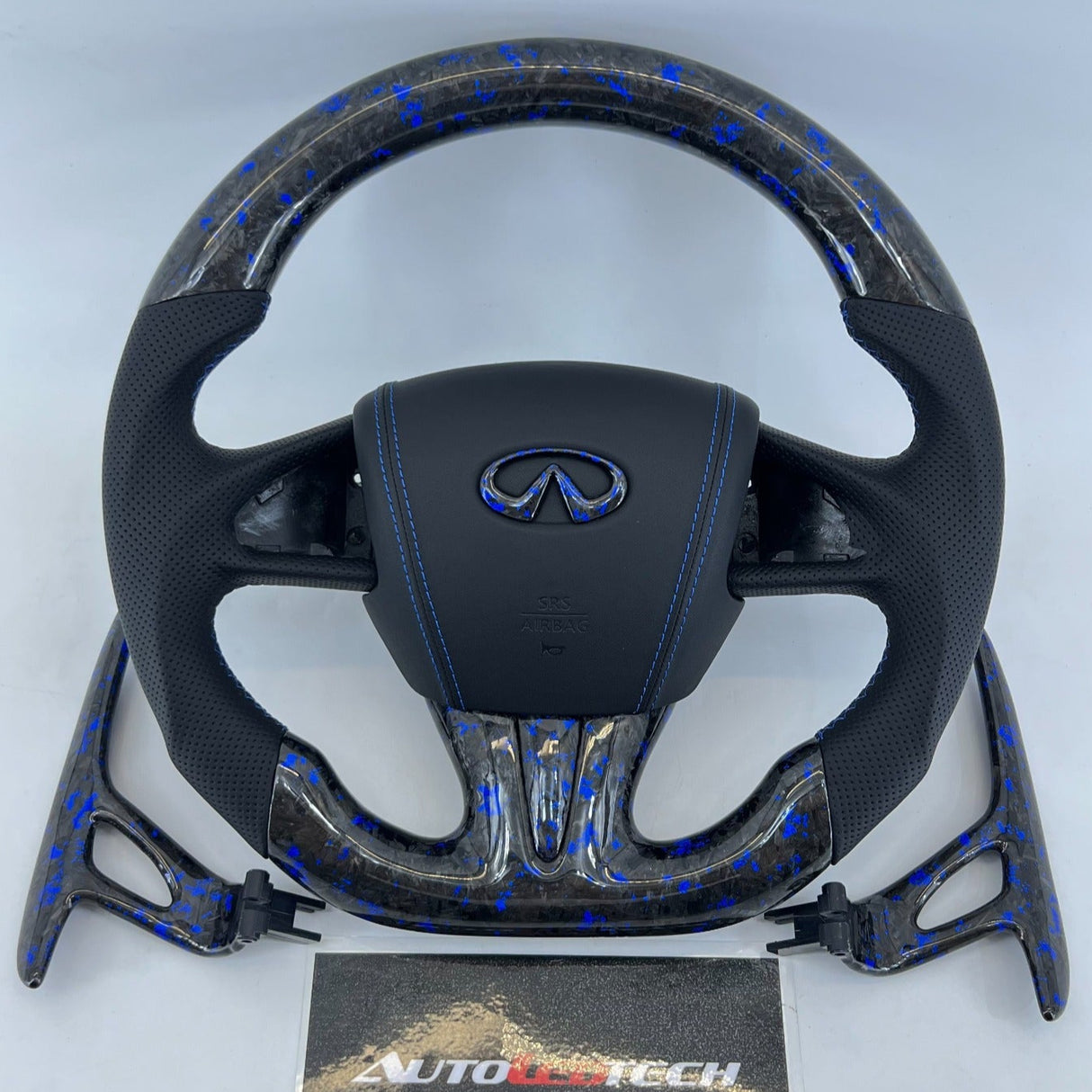 2013-2024 Infiniti Q50 Q60 Custom Carbon Fiber Steering Wheel - AutoLEDTech.com