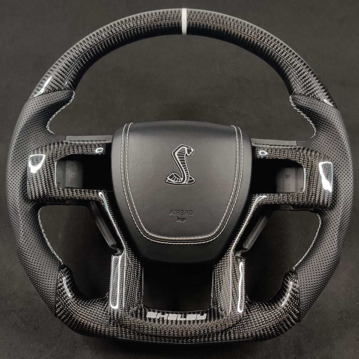 2015-2020 Ford Raptor F150 Custom Carbon Fiber Steering Wheel - AutoLEDTech.com