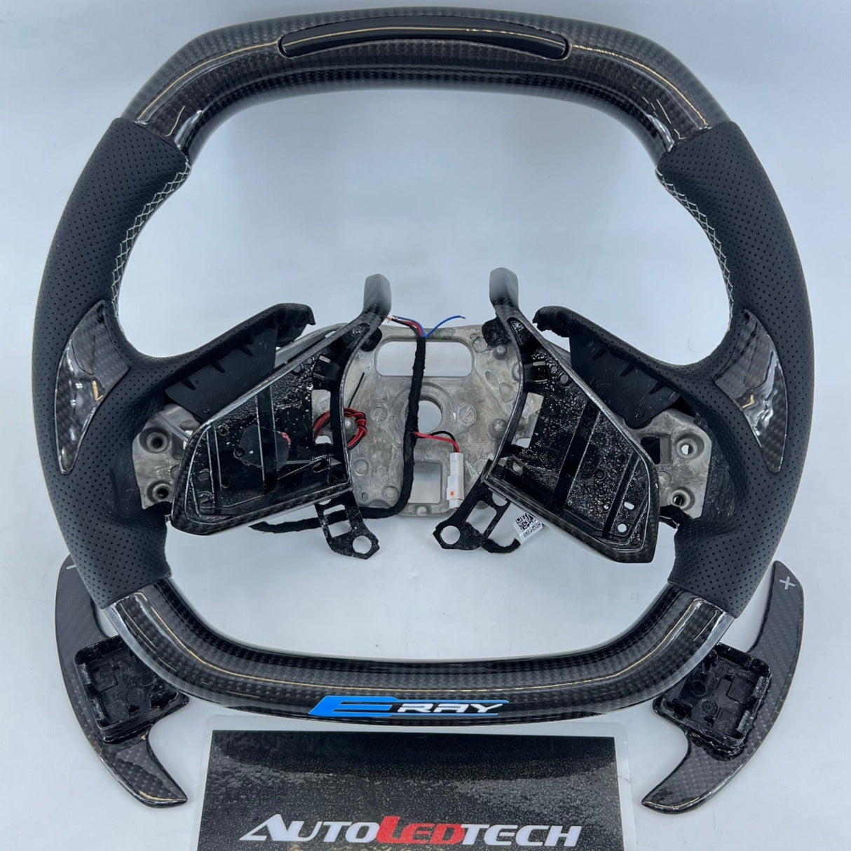 2020-2026+ Chevrolet C8 Corvette Custom Carbon Fiber Steering Wheel - AutoLEDTech.com