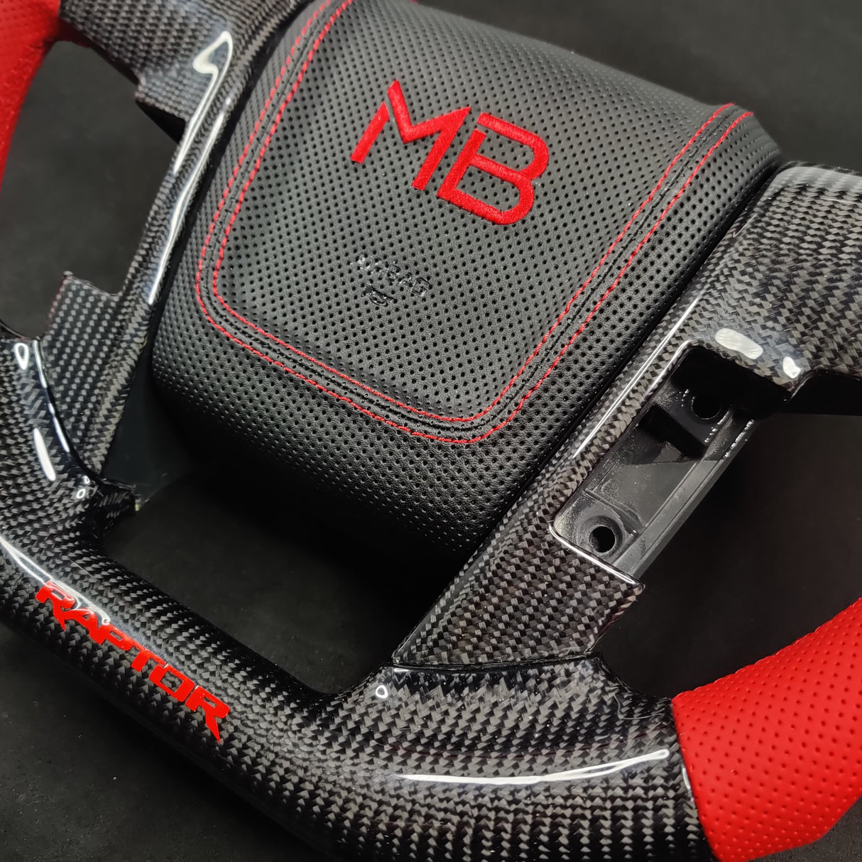 2009-2014 Ford Raptor & F150 Custom Carbon Fiber Steering Wheel w/ LED Display - AutoLEDTech.com