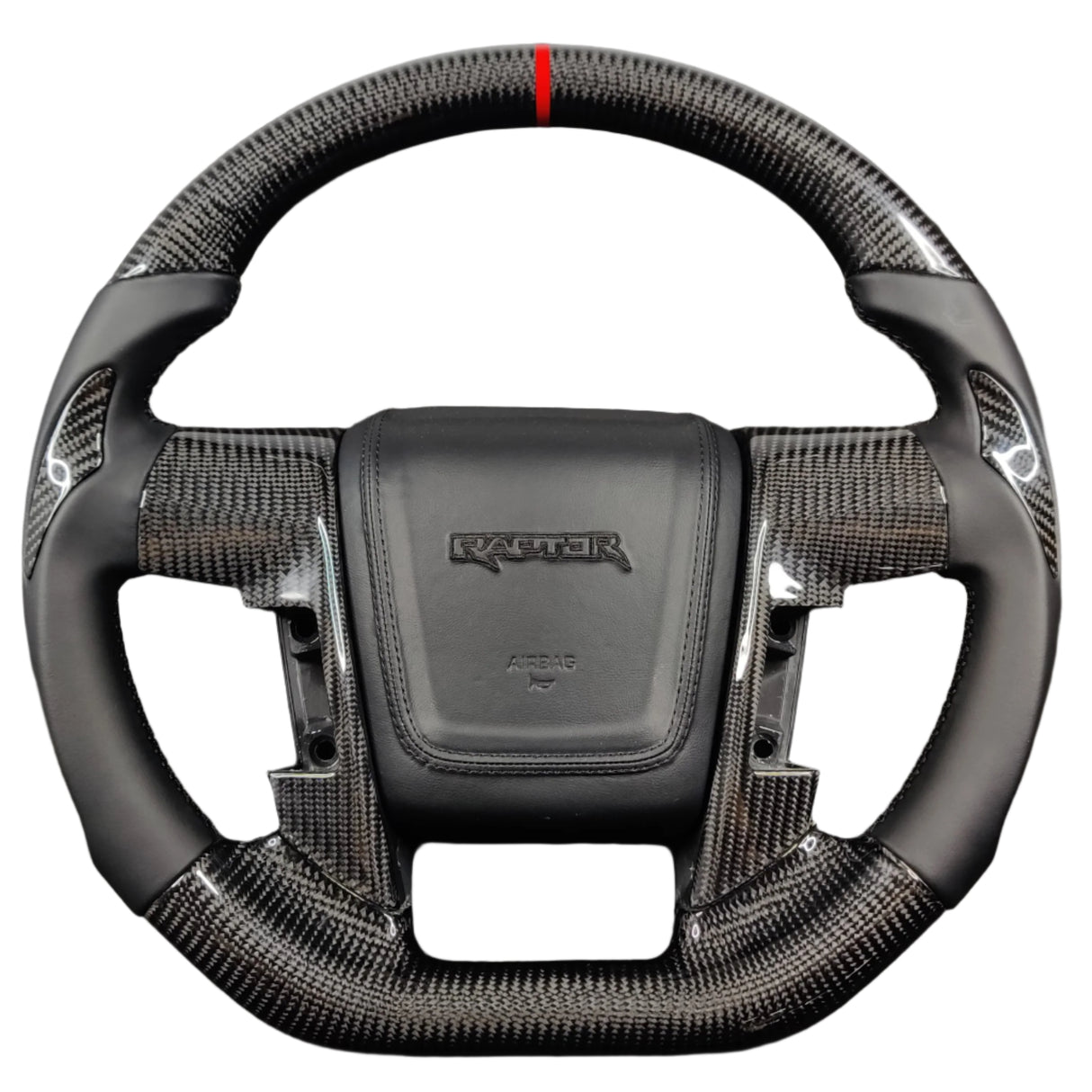 2009-2014 Ford Raptor & F150 Custom Carbon Fiber Steering Wheel w/ LED Display - AutoLEDTech.com
