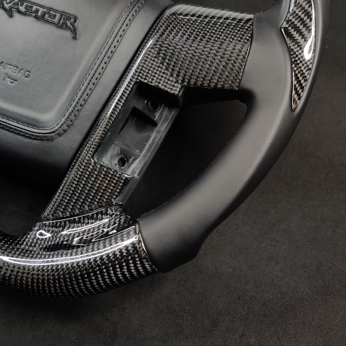 2009-2014 Ford Raptor & F150 Custom Carbon Fiber Steering Wheel w/ LED Display - AutoLEDTech.com