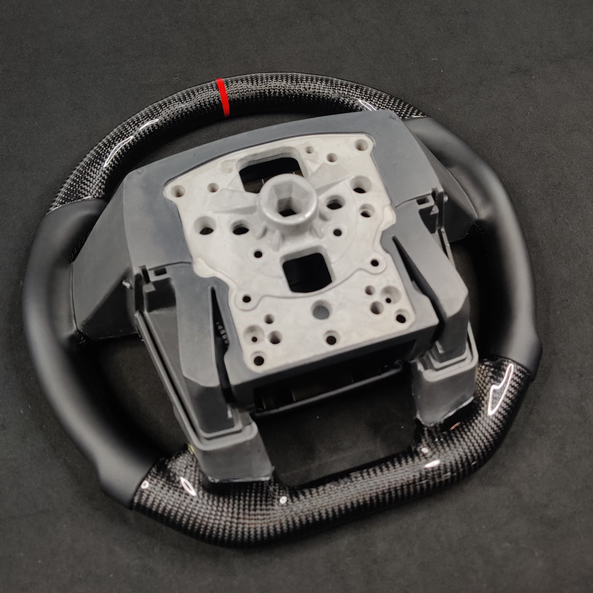 2009-2014 Ford Raptor & F150 Custom Carbon Fiber Steering Wheel w/ LED Display - AutoLEDTech.com