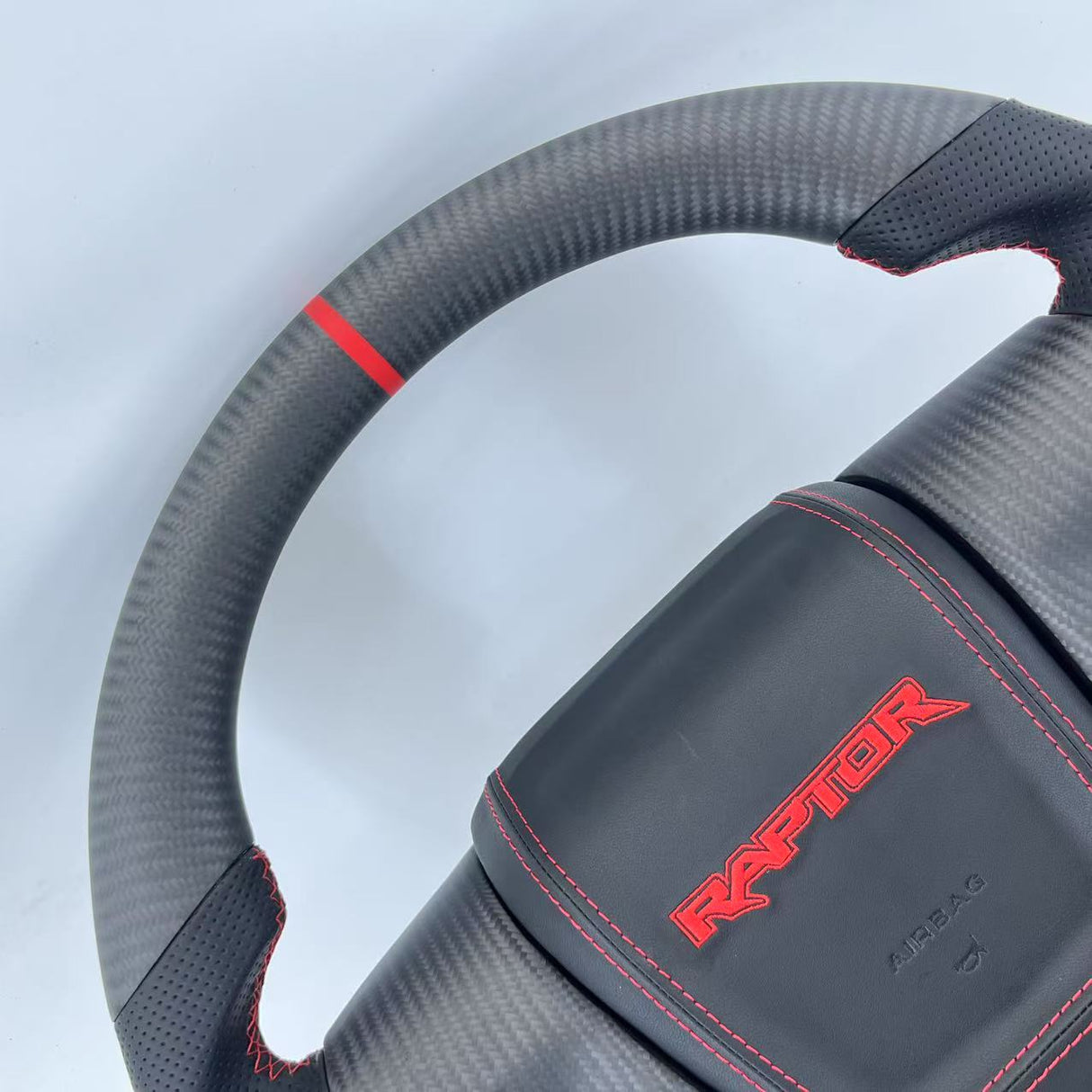 2009-2014 Ford Raptor & F150 Custom Carbon Fiber Steering Wheel w/ LED Display - AutoLEDTech.com