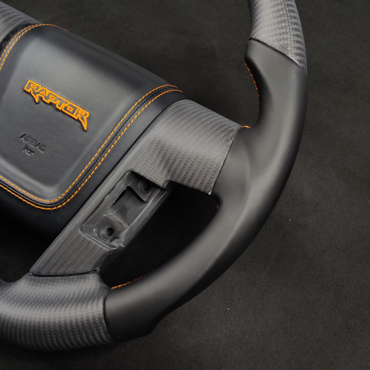 2009-2014 Ford Raptor & F150 Custom Carbon Fiber Steering Wheel w/ LED Display - AutoLEDTech.com