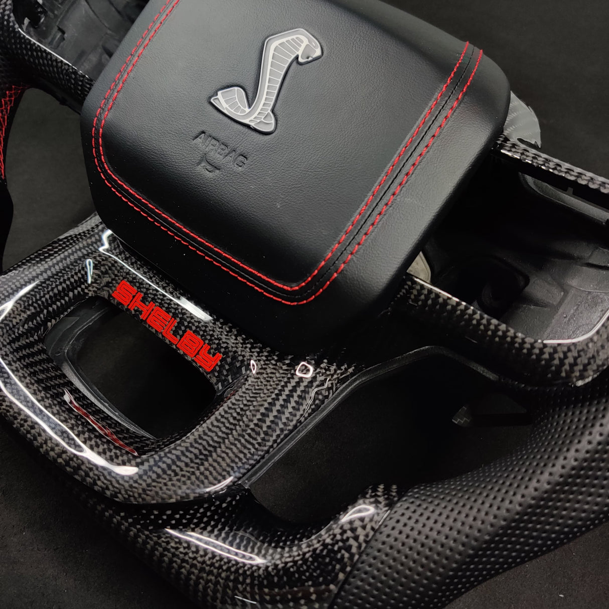 2021-2026+ Ford F150 & Raptor Custom Carbon Fiber LED Steering Wheel - AutoLEDTech.com