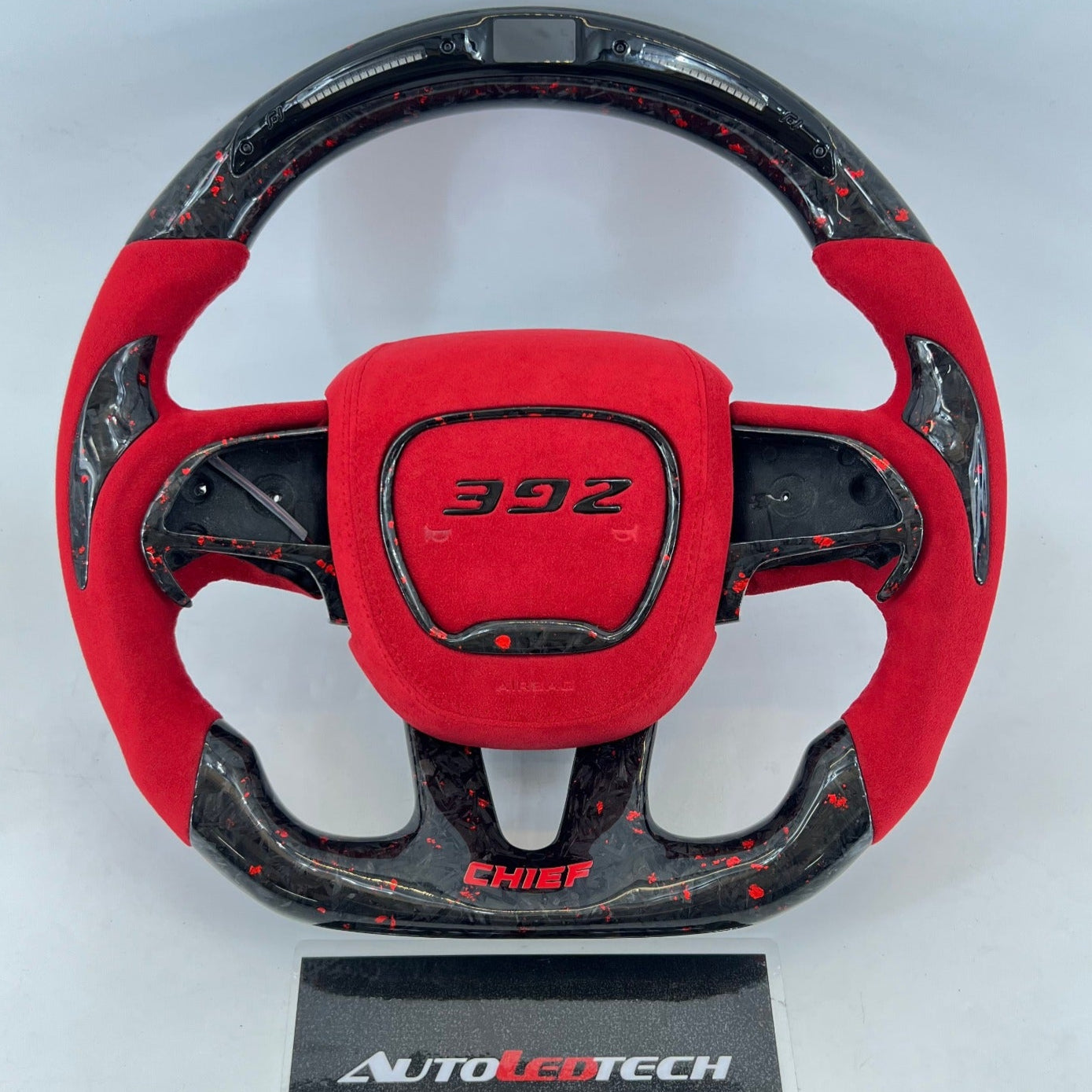 2015-2023 Dodge Charger Challenger Custom Carbon Fiber LED Steering Wheel