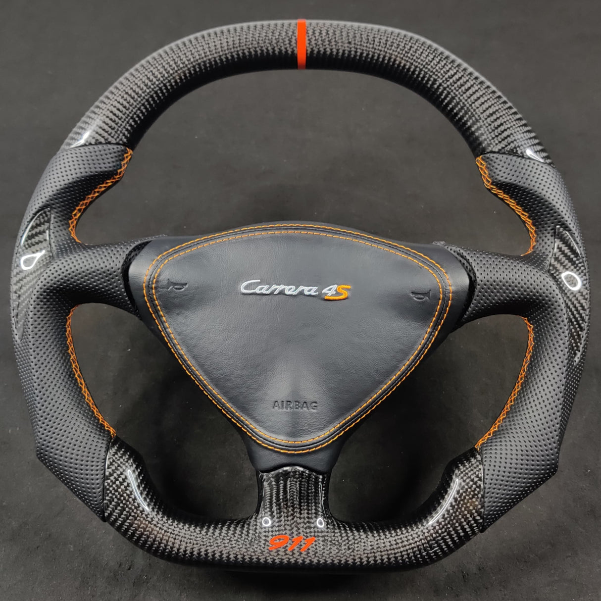 2008-2014 Maserati GranTurismo Custom Carbon Fiber Steering Wheel - AutoLEDTech.com