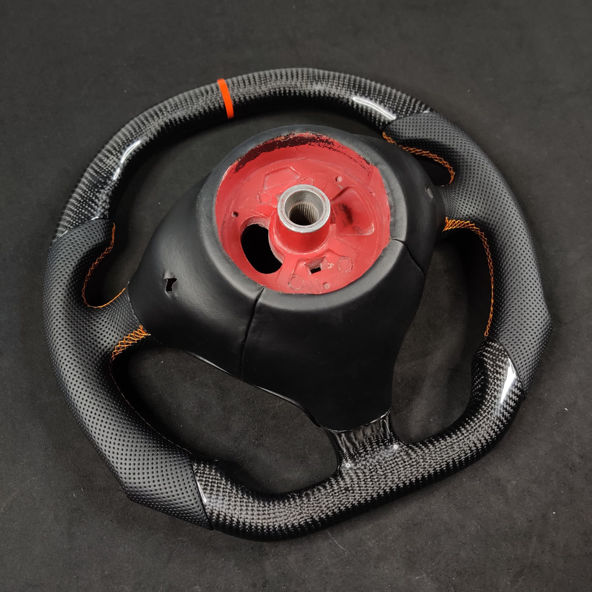 2008-2014 Maserati GranTurismo Custom Carbon Fiber Steering Wheel - AutoLEDTech.com