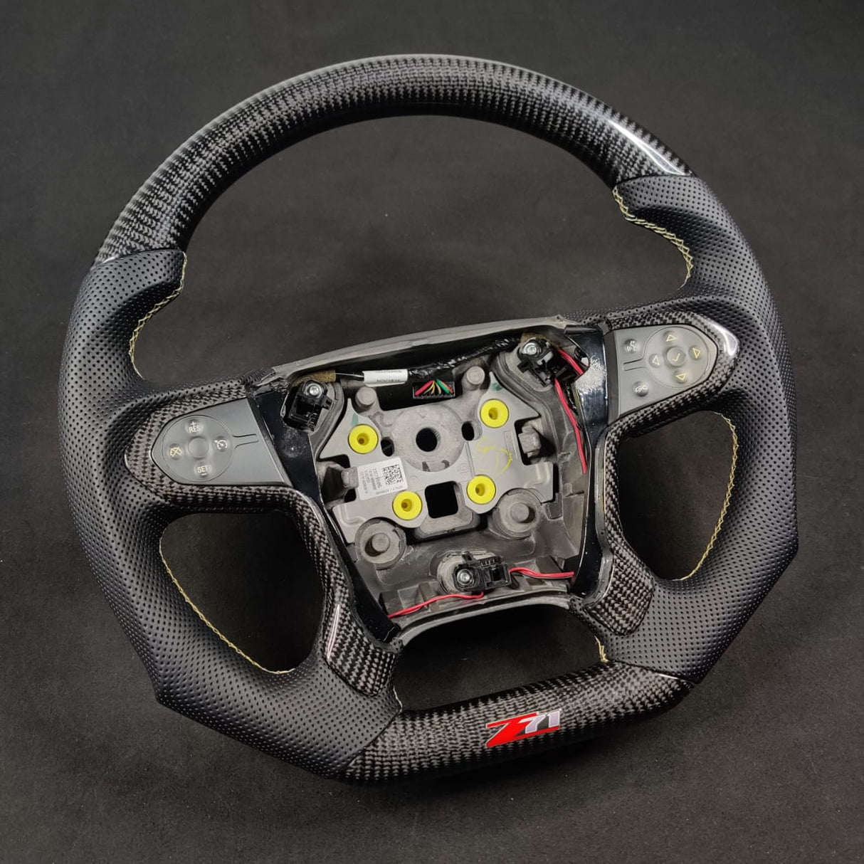 2014-2020 GMC Sierra Yukon Custom Carbon Fiber Steering Wheel - AutoLEDTech.com