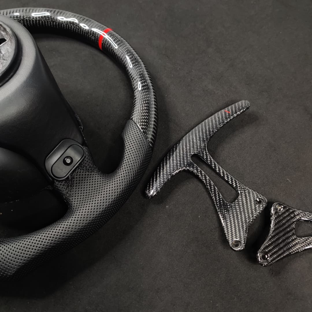2008-2014 Maserati GranTurismo Custom Carbon Fiber Steering Wheel - AutoLEDTech.com