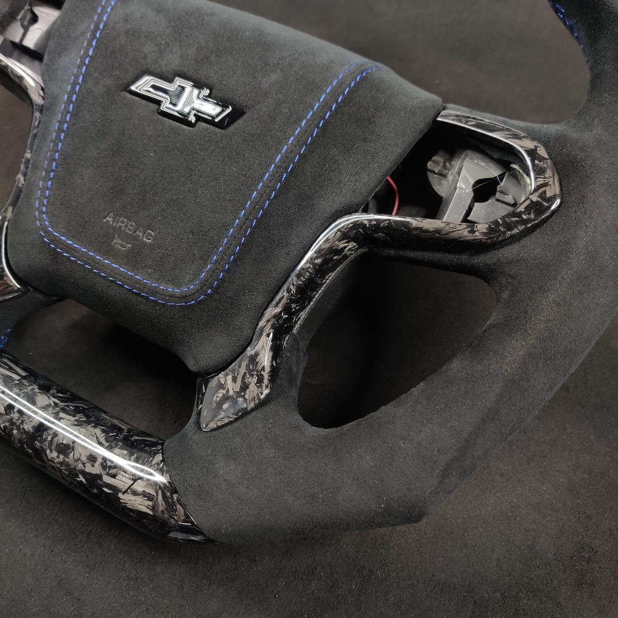 2014-2020 GMC Sierra Yukon Custom Carbon Fiber Steering Wheel - AutoLEDTech.com