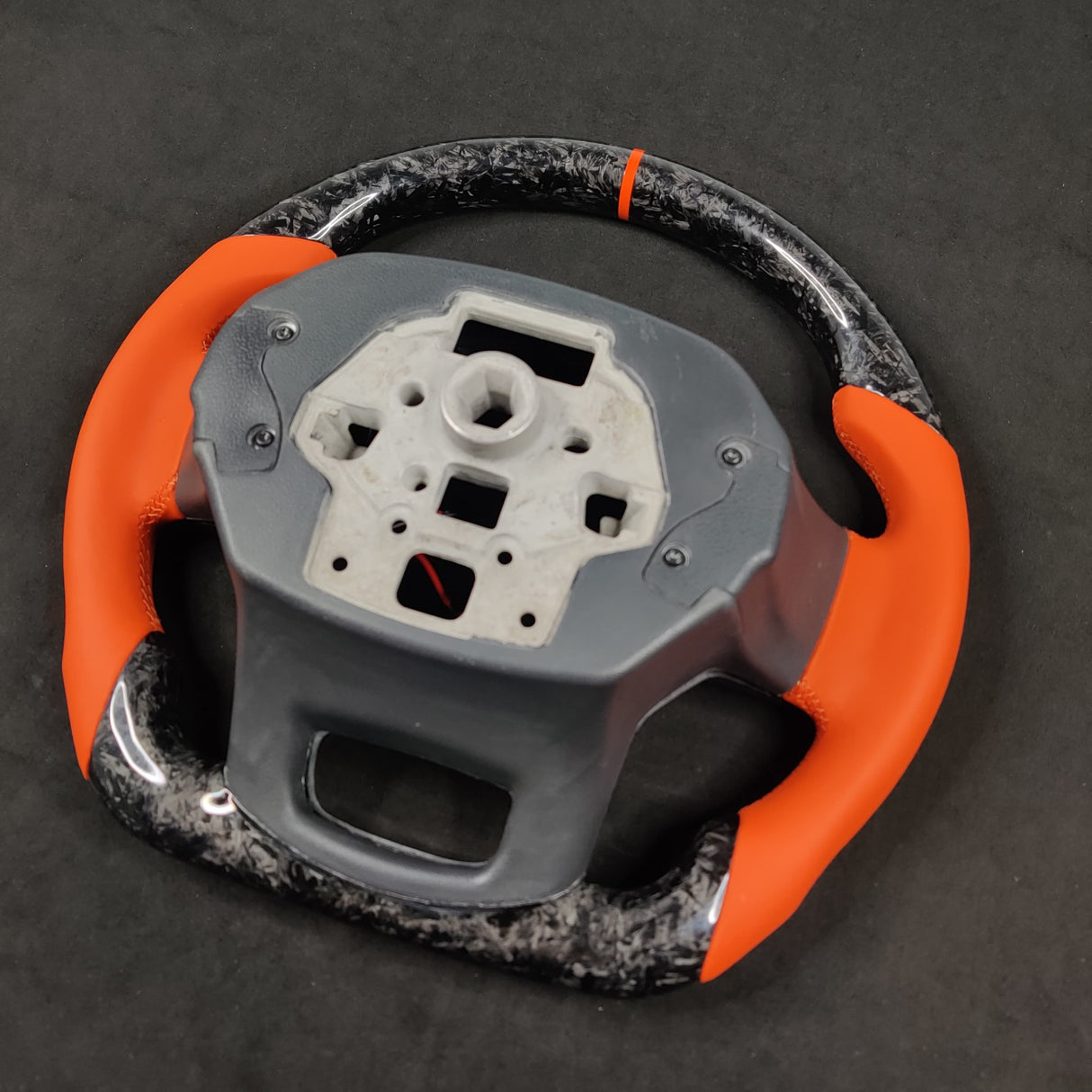 2023-2026+ Ford Super Duty F250 Custom Carbon Fiber Steering Wheel - AutoLEDTech.com