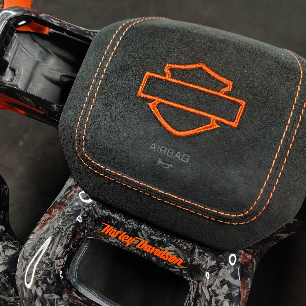 2023-2026+ Ford Super Duty F250 Custom Carbon Fiber Steering Wheel - AutoLEDTech.com