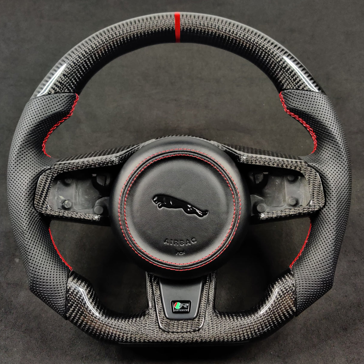 2014-2025 Jaguar F-Type F-Pace Custom Carbon Fiber Steering Wheel