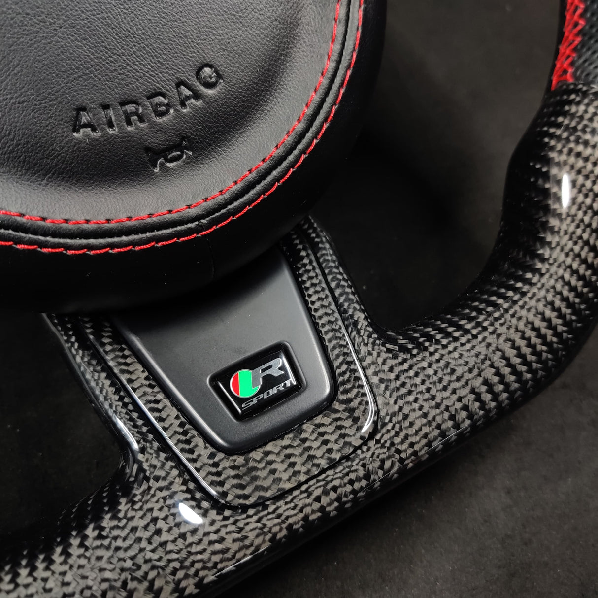 2014-2025 Jaguar F-Type F-Pace Custom Carbon Fiber Steering Wheel - AutoLEDTech.com