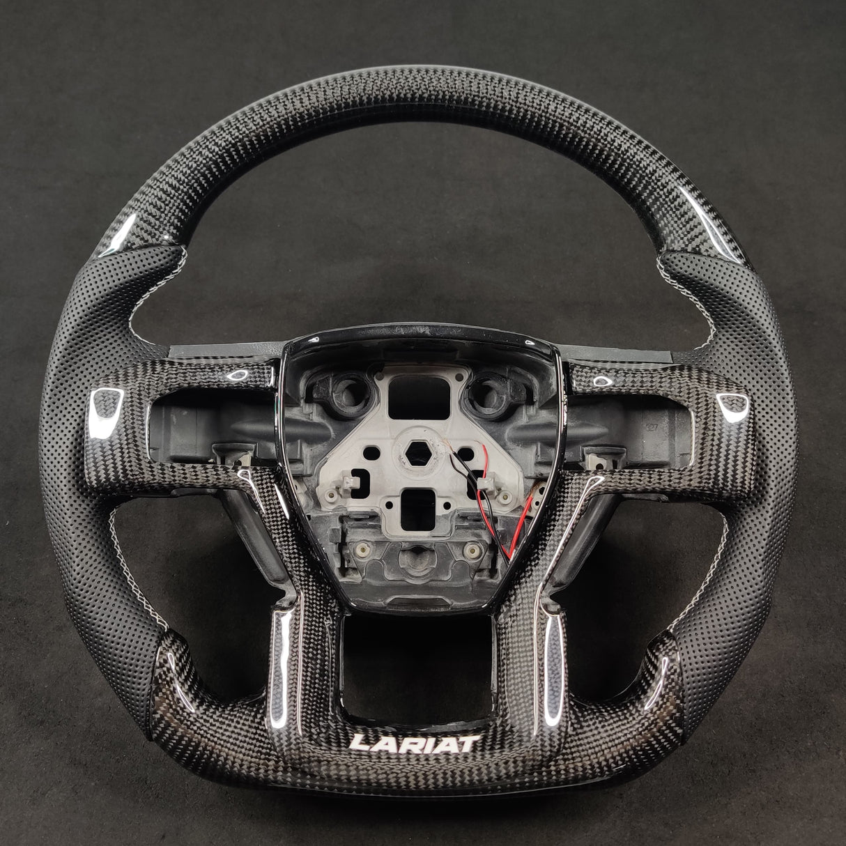 2017-2022 Ford Super Duty F250 Custom Carbon Fiber Heated Steering Wheel w/ LED Display