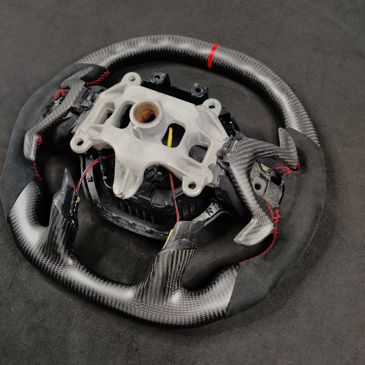 2021-2026+ Ram TRX 1500 Custom Carbon Fiber Steering Wheel - AutoLEDTech.com