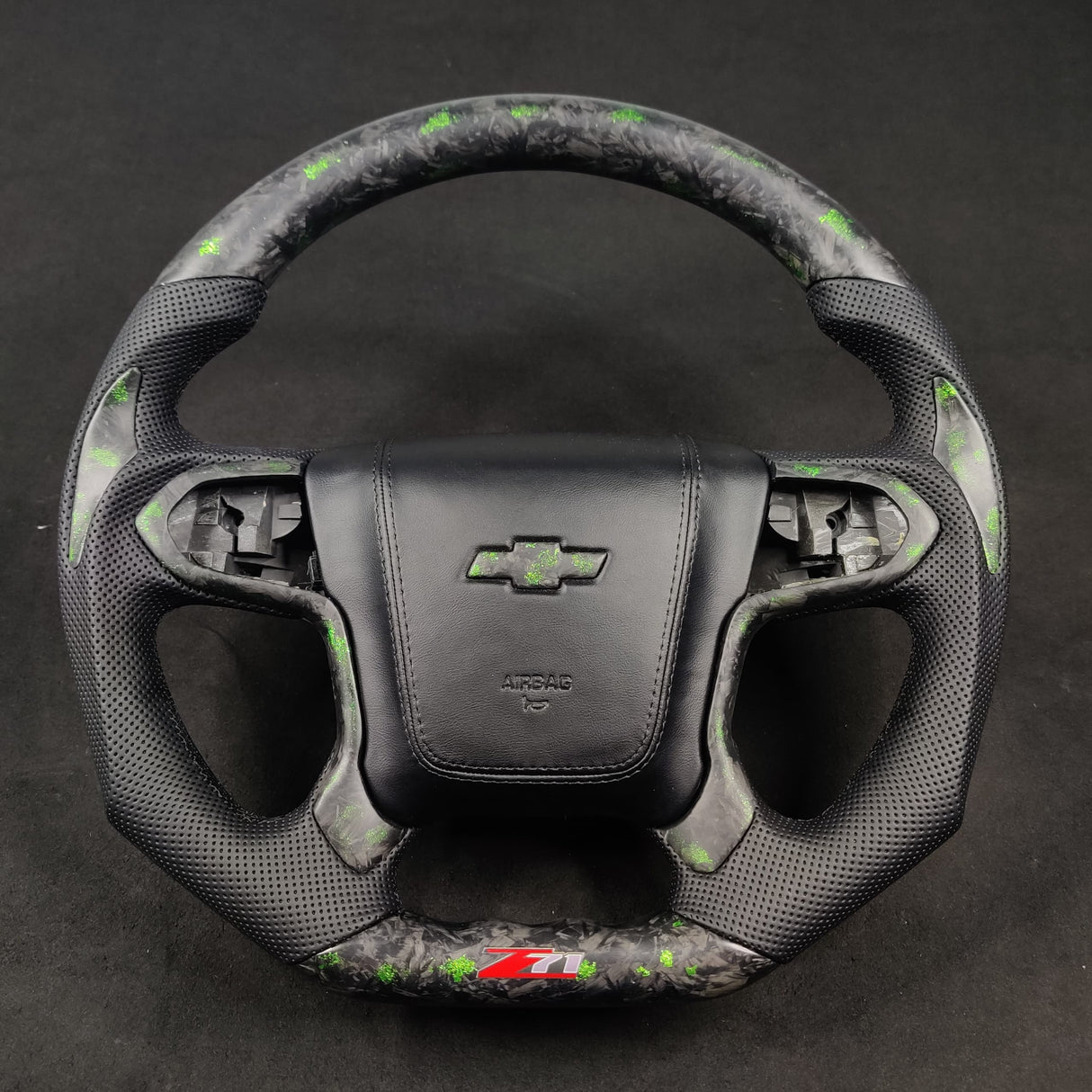 2014-2020 Chevy Silverado Tahoe Custom Carbon Fiber Steering Wheel