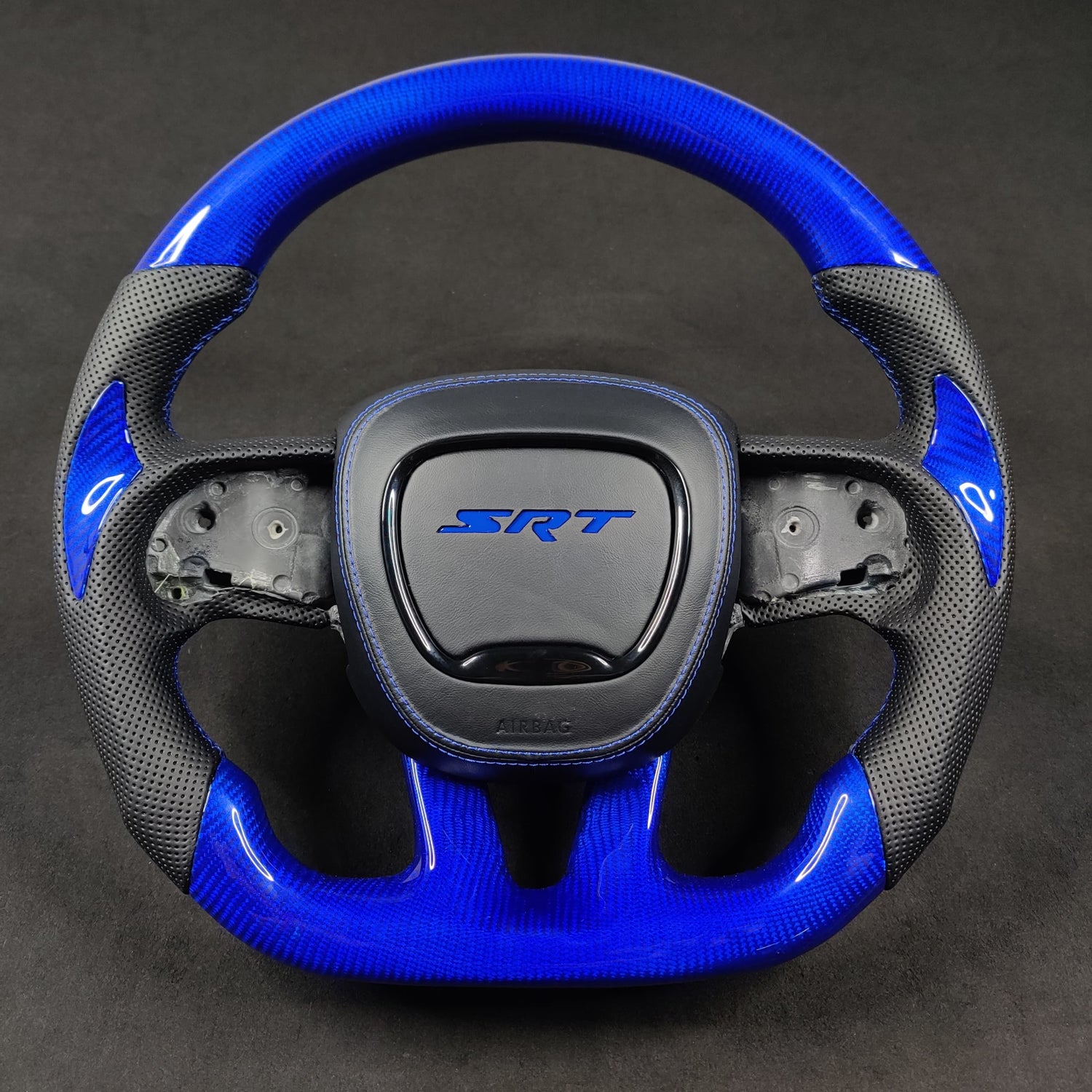 2015-2023 Dodge Charger Challenger Custom Carbon Fiber LED Steering Wheel