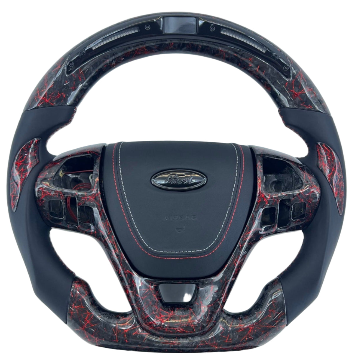 2013-2019 Ford Taurus Carbon Fiber Steering Wheel w/ LED Display