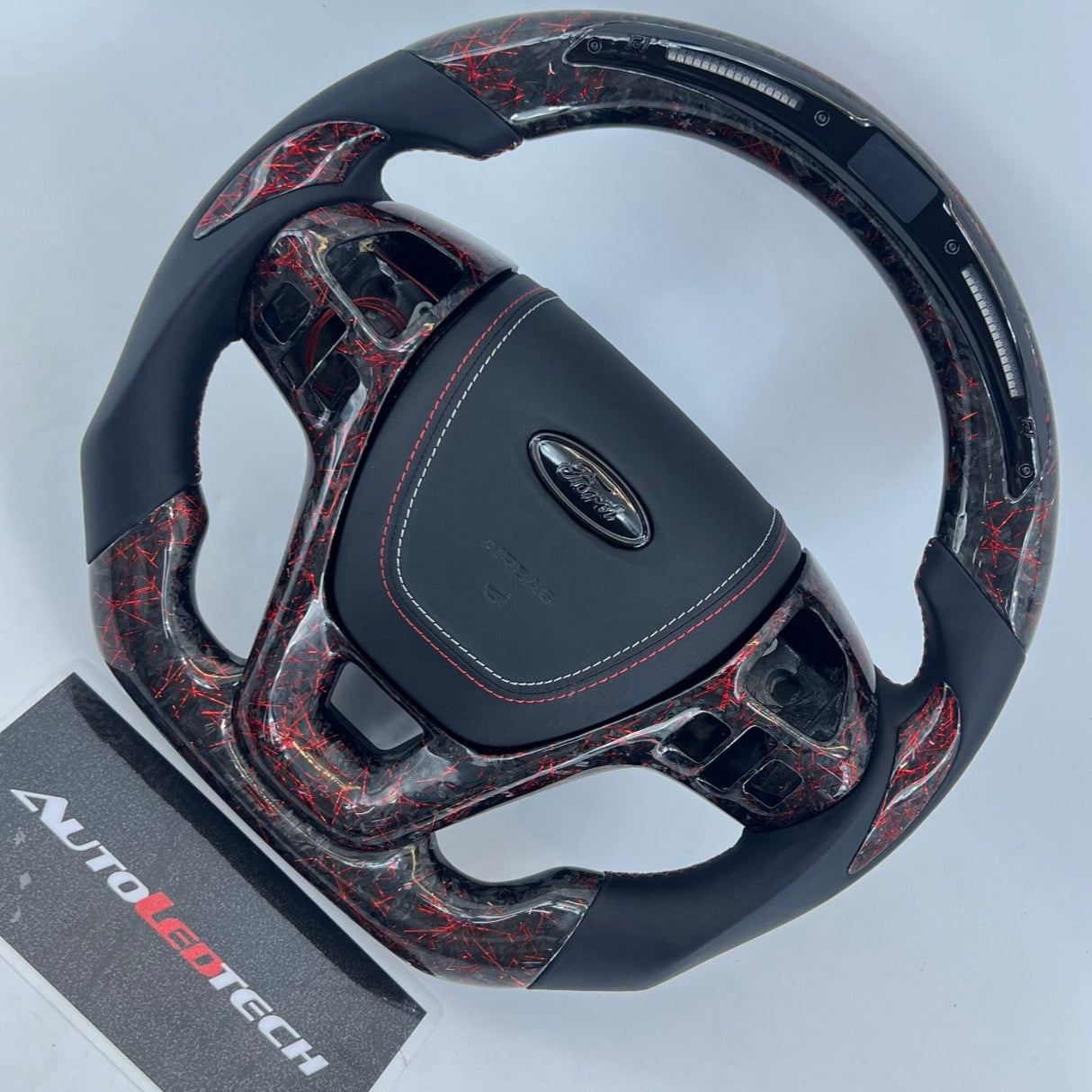 2013-2019 Ford Taurus Carbon Fiber Steering Wheel w/ LED Display