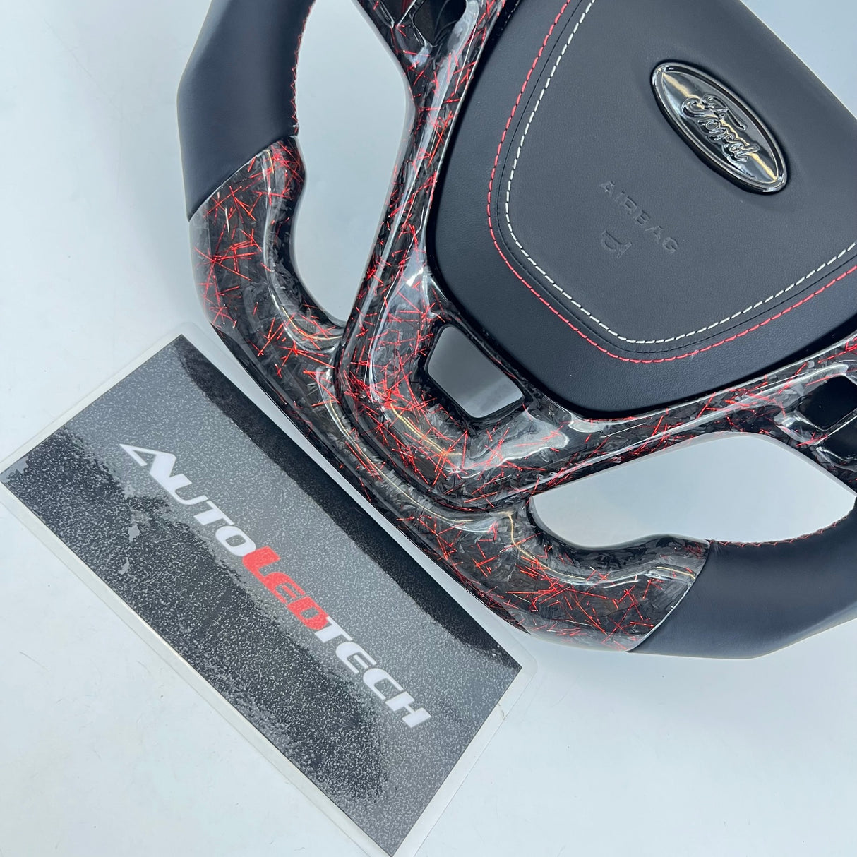 2013-2019 Ford Taurus Carbon Fiber Steering Wheel w/ LED Display