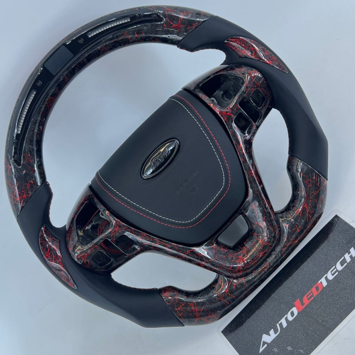 2013-2019 Ford Taurus Carbon Fiber Steering Wheel w/ LED Display