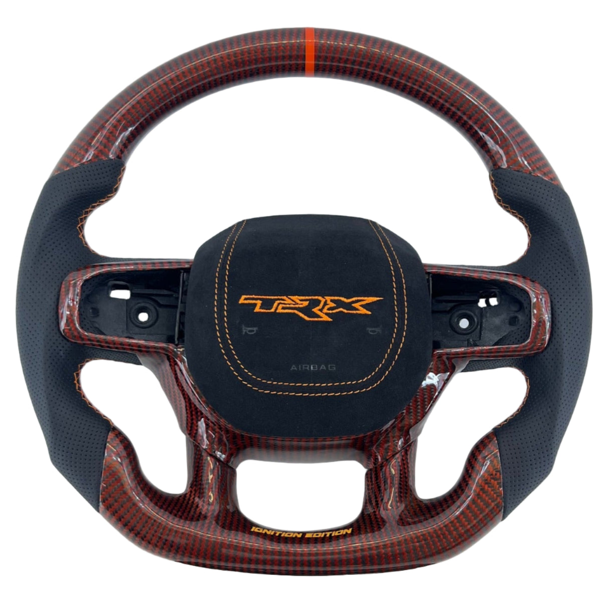 2021-2026+ Ram TRX 1500 Custom Carbon Fiber Steering Wheel - AutoLEDTech.com