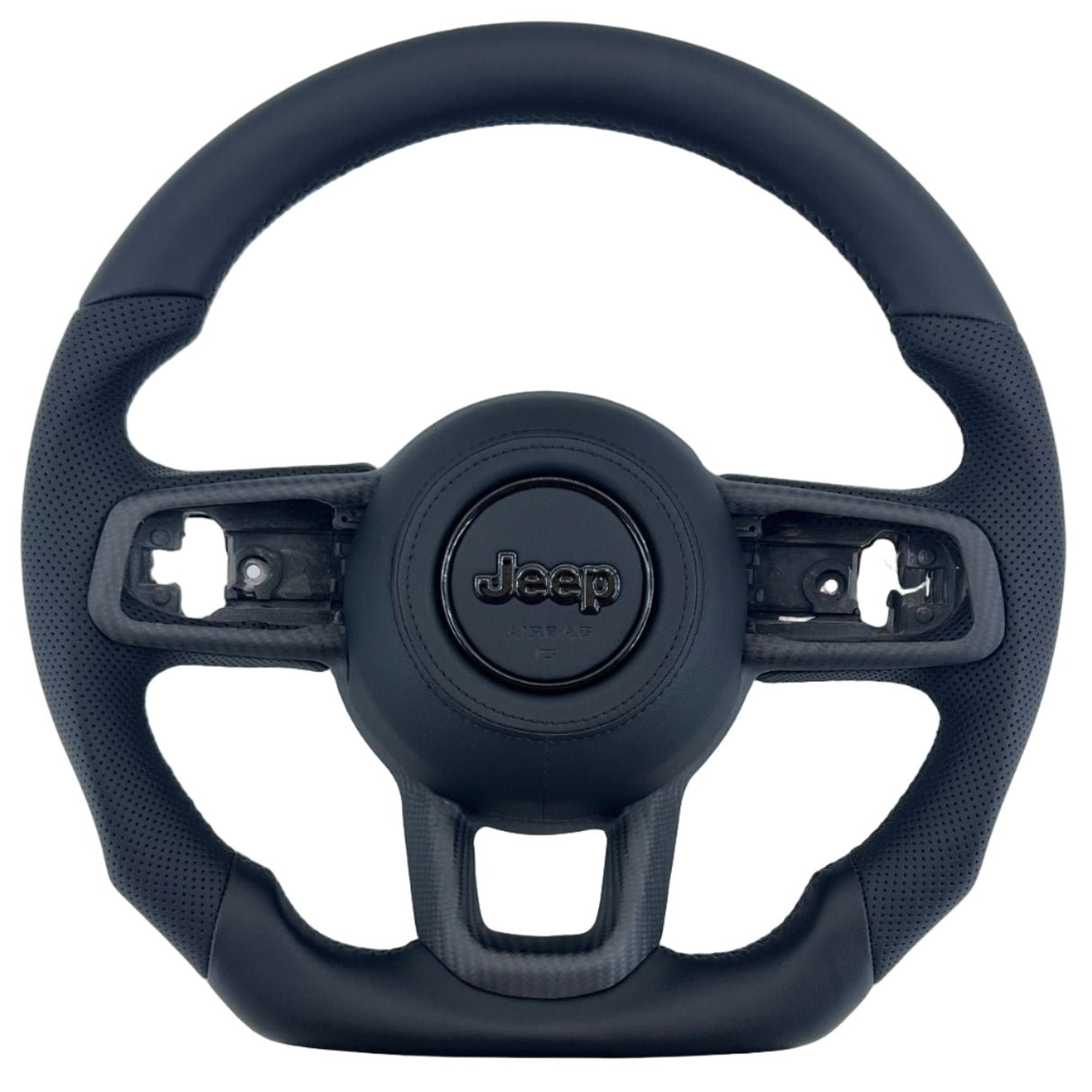 2019-2026+ Jeep Wrangler JL Gladiator JT Custom Carbon Fiber Steering Wheel - AutoLEDTech.com