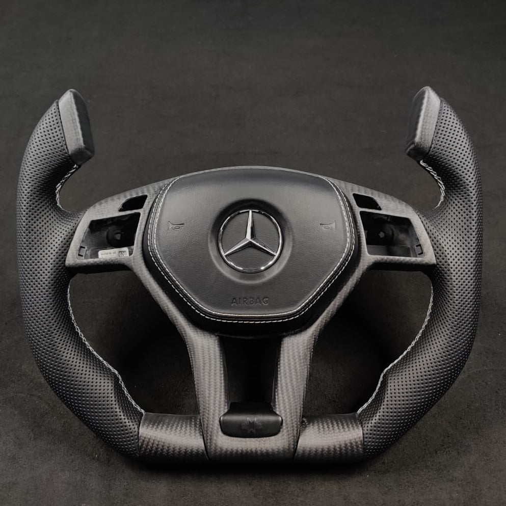 2008-2014 Mercedes C-Class W204/W212 Custom Carbon Fiber Steering Wheel