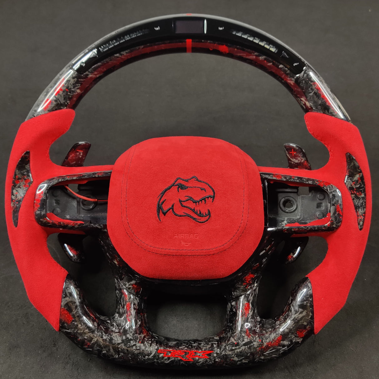 2021-2026+ Ram TRX 1500 Custom Carbon Fiber Steering Wheel - AutoLEDTech.com