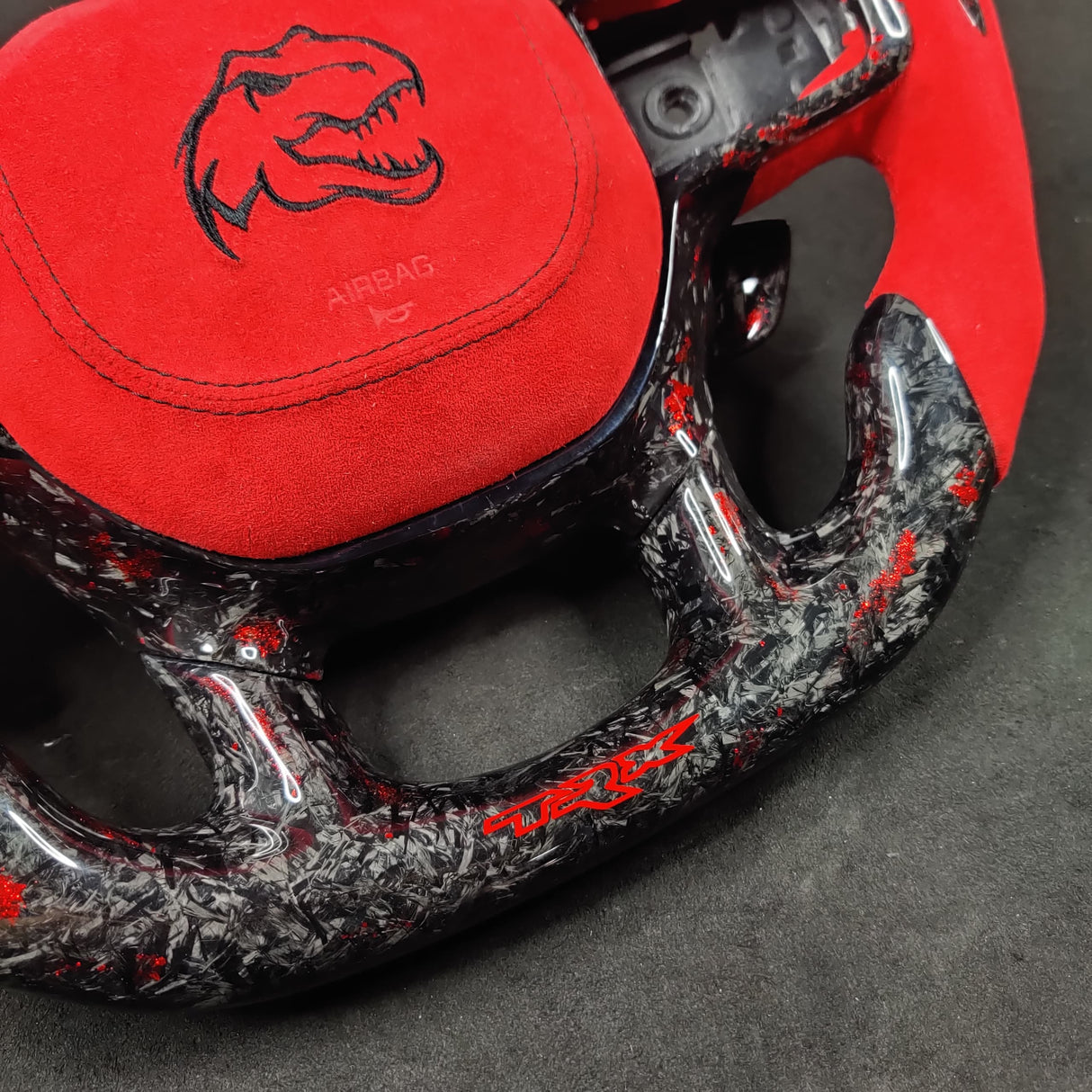 2021-2026+ Ram TRX 1500 Custom Carbon Fiber Steering Wheel - AutoLEDTech.com