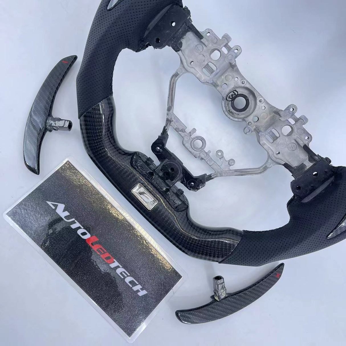 2014-2026 Lexus IS RC Custom Carbon Fiber Steering Wheel w/ LED RPM Display - AutoLEDTech.com