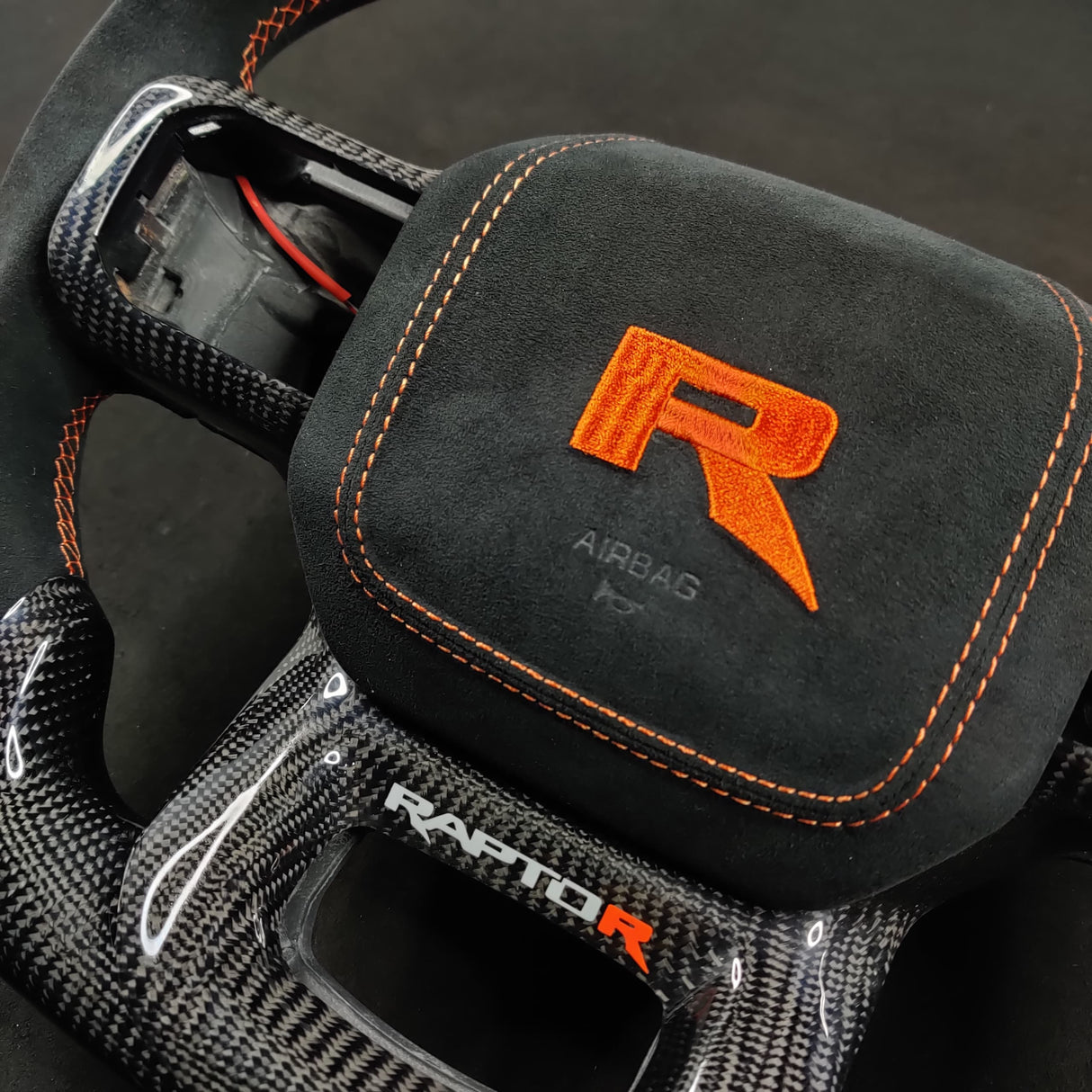 2021-2026+ Ford F150 & Raptor Custom Carbon Fiber LED Steering Wheel - AutoLEDTech.com