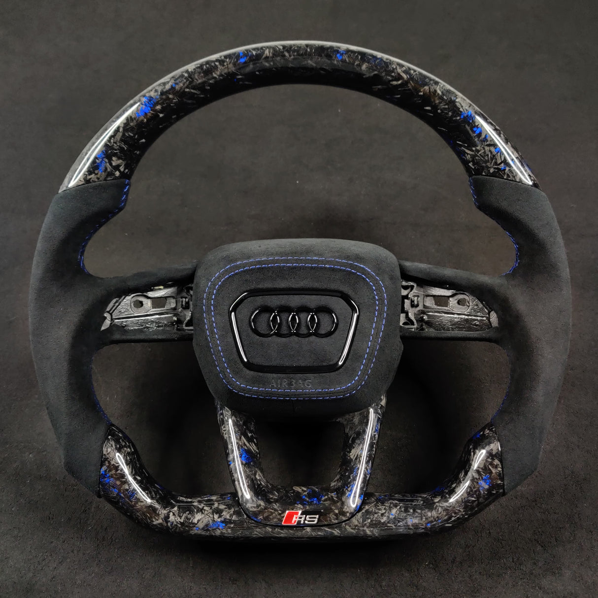 2015-2026+ Audi Q3/Q5/Q7/Q8 Custom Carbon Fiber Steering Wheel - AutoLEDTech.com