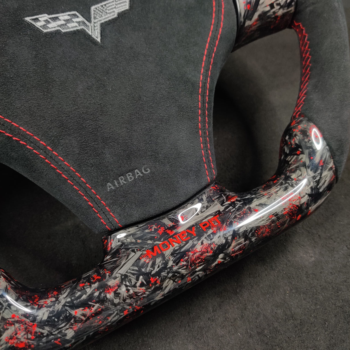 2006-2013 C6 Corvette Custom Carbon Fiber Steering Wheel - AutoLEDTech.com