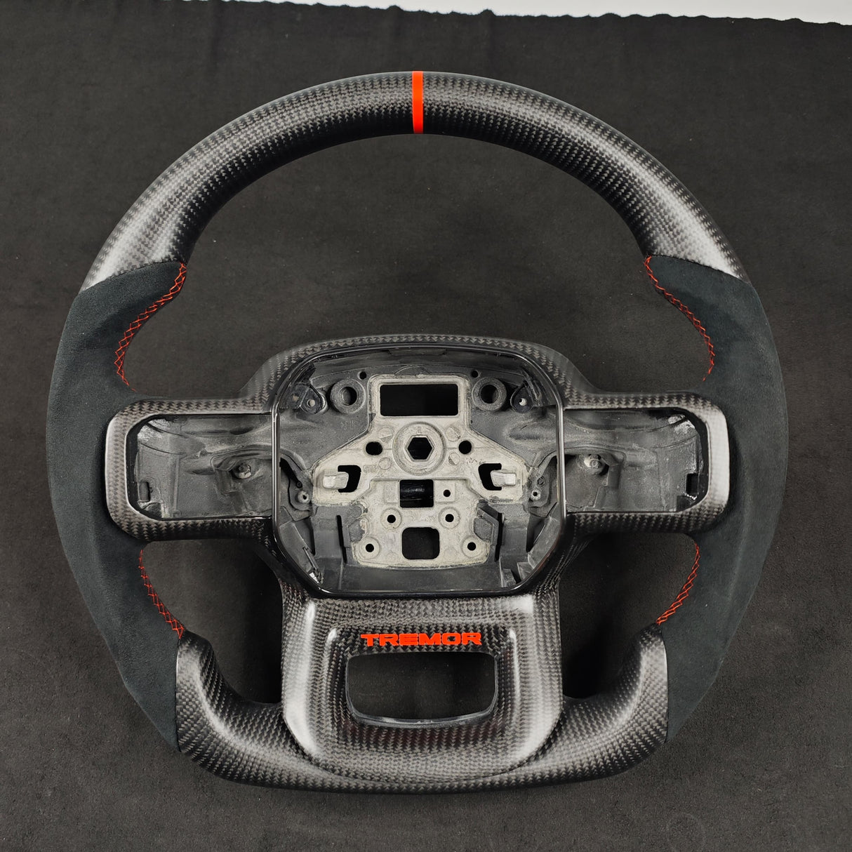 2023-2026+ Ford Super Duty F250 Custom Carbon Fiber Steering Wheel - AutoLEDTech.com