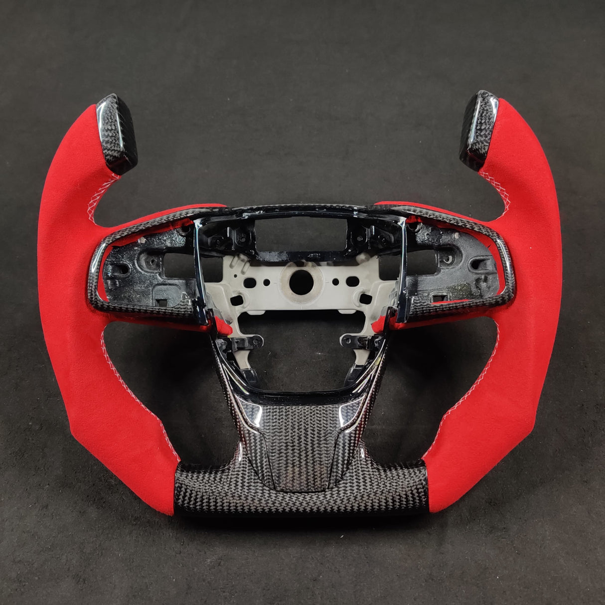 2016-2021 Honda Civic Custom Carbon Fiber Steering Wheel - AutoLEDTech.com