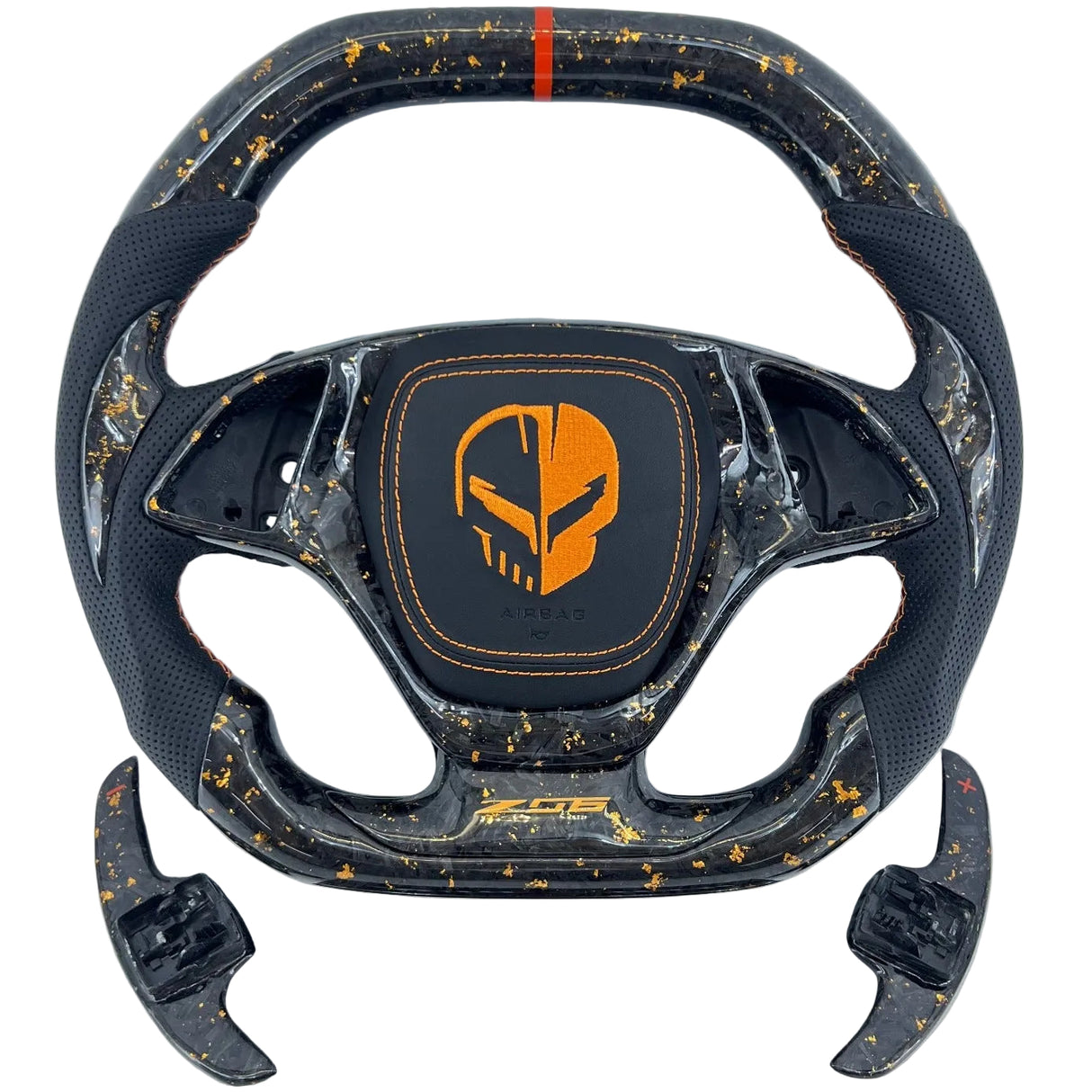 2014-2019 C7 Corvette Carbon Fiber Steering Wheel w/ LED RPM Display - AutoLEDTech.com