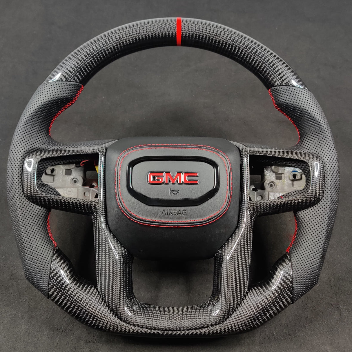 2020-2026+ GMC Sierra 1500 2500 HD Custom Carbon Fiber Steering Wheel