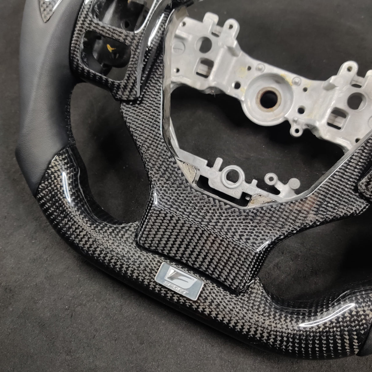 2014-2026 Lexus IS RC Custom Carbon Fiber Steering Wheel w/ LED RPM Display - AutoLEDTech.com