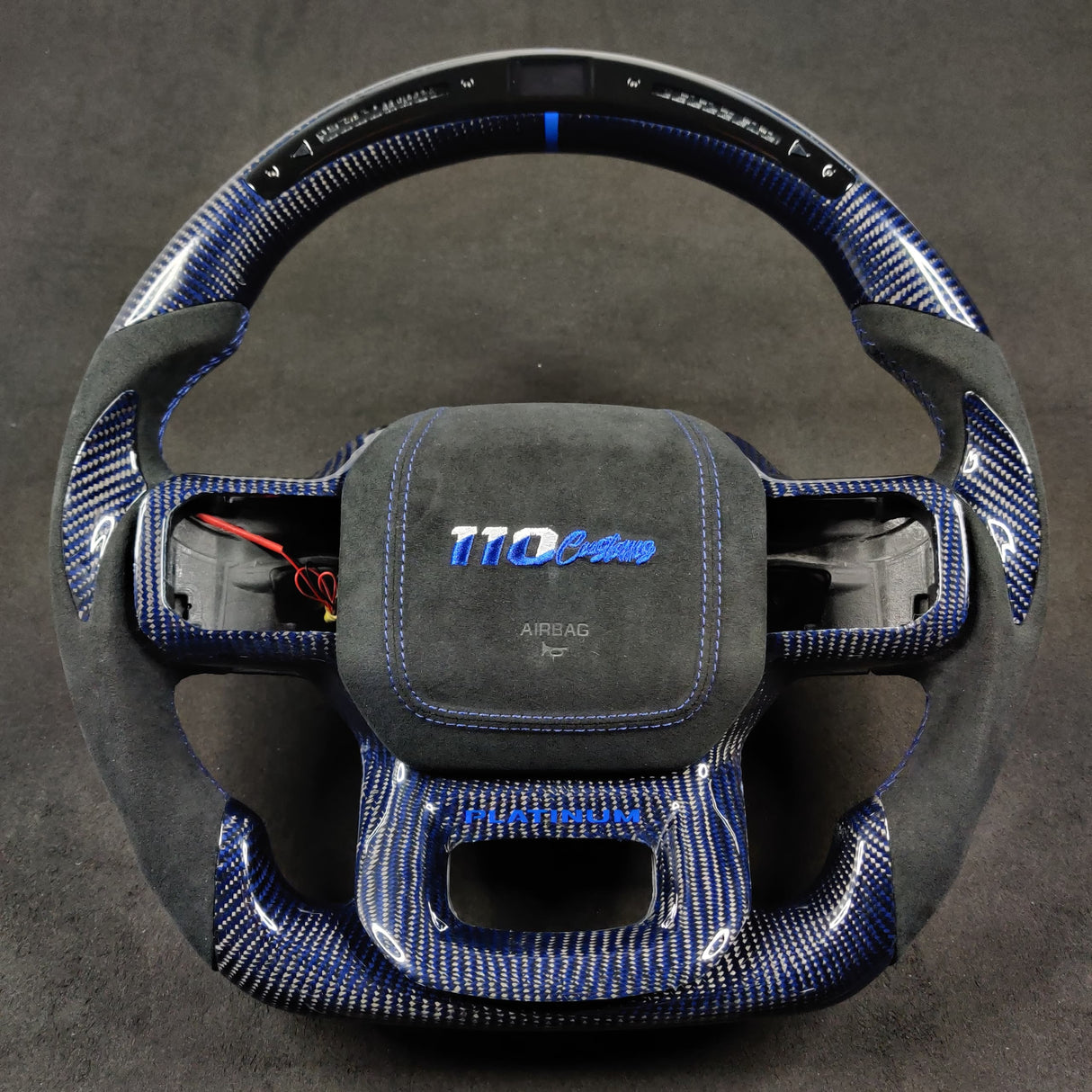 2023-2026+ Ford Super Duty F250 Custom Carbon Fiber Steering Wheel - AutoLEDTech.com